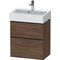Duravit Waschtischunterbau D-NEO Compact 625x584x372mm 1 Ausz. 1 Schubk. NB dkl