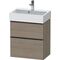 Duravit Waschtischunterbau D-NEO Compact 625x584x372mm 1 Ausz. 1 Schubk. Ei terr