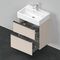 Duravit Waschtischunterbau D-NEO Compact 625x584x372mm 1 Ausz. 1 Schubk. taupe