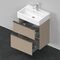 Duravit Waschtischunterbau D-NEO Compact 625x584x372mm 1 Ausz. 1 Schubk. leinen