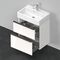 Duravit Waschtischunterbau D-NEO Compact 625x584x372mm 1 Ausz. 1 Schubk. we hgl