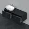 Duravit Waschtischunterbau D-NEO 459x1400x550mm 2 Au Be li eiche schwarz