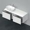Duravit Waschtischunterbau D-NEO 459x1400x550mm 2 Au Be links weiß matt