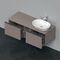 Duravit Waschtischunterbau D-NEO 459x1400x550mm 2 Au Be re basalt matt