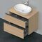 Duravit Waschtischunterbau D-NEO 2 Schubkästen 644x800x550mm eiche natur