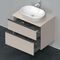 Duravit Waschtischunterbau D-NEO 2 Schubkästen 644x800x550mm taupe