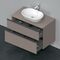 Duravit Waschtischunterbau D-NEO 2 Schubkästen 644x1000x550mm basalt matt