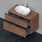 Duravit Waschtischunterbau D-NEO 2 Schubk 644x1000x550mm nussbaum natur