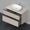 Duravit Waschtischunterbau D-NEO 2 Schubkästen 644x1000x550mm taupe