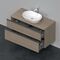 Duravit Waschtischunterbau D-NEO 2 Schubkästen 644x1200x550mm eiche terra
