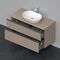 Duravit Waschtischunterbau D-NEO 2 Schubkästen 644x1200x550mm leinen