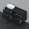 Duravit Waschtischunterbau D-NEO 644x1400x550mm 4 Schubk Be li Ei schwarz