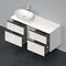 Duravit Waschtischunterbau D-NEO 644x1400x550mm 4 Schubk Be li we hgl