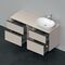 Duravit Waschtischunterbau D-NEO 644x1400x550mm 4 Schubk Be rechts taupe