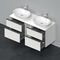 Duravit Waschtischunterbau D-NEO 644x1400x550mm 4 Schubk Be beids we matt