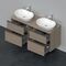 Duravit Waschtischunterbau D-NEO 644x1400x550mm 4 Schubk Be beids Ei Ter