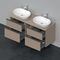 Duravit Waschtischunterbau D-NEO 644x1400x550mm 4 Schubk Be beids leinen