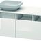 Duravit Waschtischunterbau DURASTYLE 550x1400x500mm Auss re Ei na / weiß matt
