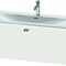Duravit Waschtischunterbau BRIOSO Griff chrom 444x1220x479mm weiß matt