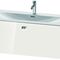 Duravit Waschtischunterbau BRIOSO Gri chrom 444x1220x479mm weiß hochglanz