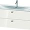 Duravit Waschtischunterbau BRIOSO Griffe chr 555x1220x479mm weiß hochglanz