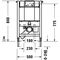 Duravit Wand-WC-Element DURASYSTEM 500x840mm, Standard, Trockenbau