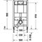 Duravit Wand-WC-Element DURASYSTEM 500x990mm, Basic, Trockenbau