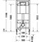 Duravit Wand-WC-Element DURASYSTEM 500x1148mm, Basic, Trockenbau