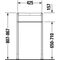 Duravit Metallkonsole STARCK 3 höhenverstellbar + 50mm, chrom