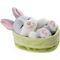 Kuscheltier Hase grau 12cm schlafend im