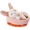 Kuscheltier Hase karamell gepunktet 12cm