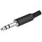Klinkenstecker - 6,35 mm - stereo, Klinke6,35mmStecker(3-Pin,stereo)- VPE: 10
