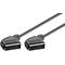 Scart-Verbindungskabel, vernickelt, ø mm, 0.6m- VPE: 1