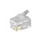 RJ10-Westernstecker für Flachkabel, 4 polig, RJ10-Stecker(4P4C)- VPE: 10