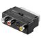 Scart zu Composite Audio Video und S-Video Adapter, IN/OUT, Scart-Stecker(21-Pin)- VPE: 1