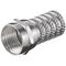 Aufdreh-F-Stecker 6,0 mm, Zink- VPE: 100