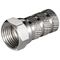 Aufdreh-F-Stecker 5,2 mm, Kupfer- VPE: 100