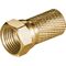 Aufdreh-F-Stecker 7,0 mm, Kupfer- VPE: 100