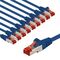 CAT 6 Patchkabel, S/FTP (PiMF), 1 m, blau, 10er-Set, 1m- VPE: 1