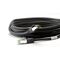 RJ45 (CAT 6A, 500 MHz) Patchkabel mit CAT 8.1 S/FTP Rohkabel, schwarz, 20m- VPE: 1