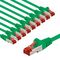 CAT 6 Patchkabel, S/FTP (PiMF), 5 m, grün, 10er-Set, 5m- VPE: 1