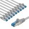 CAT 6A Patchkabel, S/FTP (PiMF), 3 m, grau, 10er-Set, 3m- VPE: 1