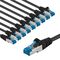 CAT 6A Patchkabel, S/FTP (PiMF), 5 m, schwarz, 10er-Set, 5m- VPE: 1