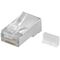 RJ45-Stecker, CAT 5e STP geschirmt, Transparent- VPE: 10