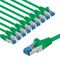 CAT 6A Patchkabel, S/FTP (PiMF), 1 m, grün, 10er-Set, 1m- VPE: 1