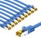 RJ45-Patchkabel CAT 6A S/FTP (PiMF), 500 MHz mit CAT 7 Rohkabel, 2 m, blau, 10er-Set, 2m- VPE: 1
