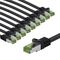 GHMT-zertifiziertes CAT 8.1 Patchkabel, S/FTP (PiMF), 1 m, schwarz, 10er-Set, 1m- VPE: 1