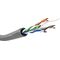 CAT 6 Netzwerkkabel, U/UTP, grau, 100m- VPE: 1