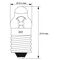 Taschenlampen-Spitzlinse, 0,5 W, 0.5W- VPE: 100
