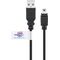 USB 2.0 Hi-Speed-Kabel mit USB-Zertifikat, Schwarz, 1.8m- VPE: 1